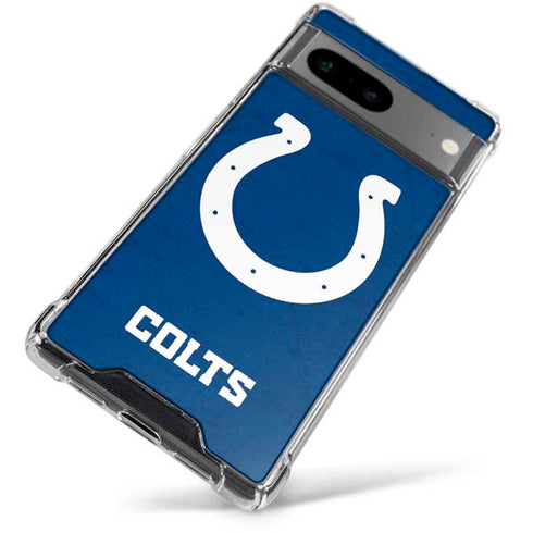 NFL Indianapolis Colts Distressed Google Pixel 7a Clear Case